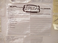 Ornamented shopping list