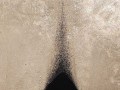 Alberto Guerrero: series "Voids", gold leaf on panel, detail