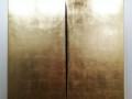 Alberto Guerrero: series "Voids", gold leaf on panel