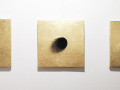 Alberto Guerrero: series "Voids", gold leaf on panel