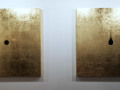 Alberto Guerrero: series "Voids", gold leaf on panel