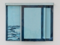 Seascape, 1966, acrylic on canvas, Plexiglas, sliding panels, 100 x 122 x 12 cm