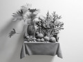 Hans Op De Beeck: Vanitas (Variation) 29, 2019, courtesy the artist and GALLERIA CONTINUA