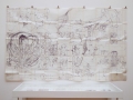 Hermann Nitsch: Map of Prinzendorf, 1973, silkscreen on paper